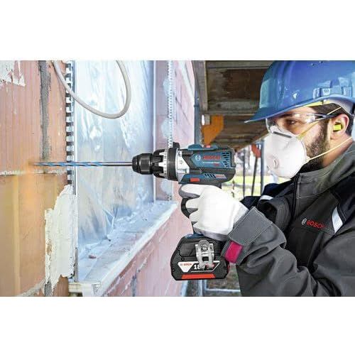  Amazon Renewed Bosch HDH183-01-RT 18V 4.0 Ah EC Cordless Li-Ion Brushless Brute Tough 1/2 in. Hammer Drill Driver Kit (Renewed)