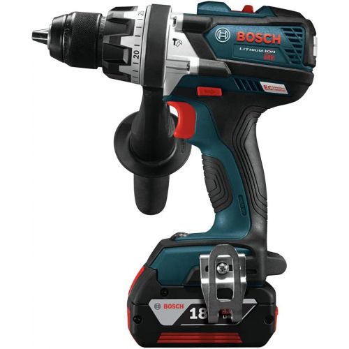  Amazon Renewed Bosch HDH183-01-RT 18V 4.0 Ah EC Cordless Li-Ion Brushless Brute Tough 1/2 in. Hammer Drill Driver Kit (Renewed)