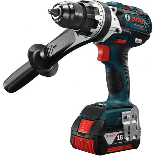  Amazon Renewed Bosch HDH183-01-RT 18V 4.0 Ah EC Cordless Li-Ion Brushless Brute Tough 1/2 in. Hammer Drill Driver Kit (Renewed)