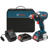 Amazon Renewed Bosch IDH182-02 Cordless Impact Driver - 18-Volt Lithium Ion Brushless Tool Kit with (2) 2.0Ah Lithium Ion Batteries, Charger and Carrying Case (Renewed)