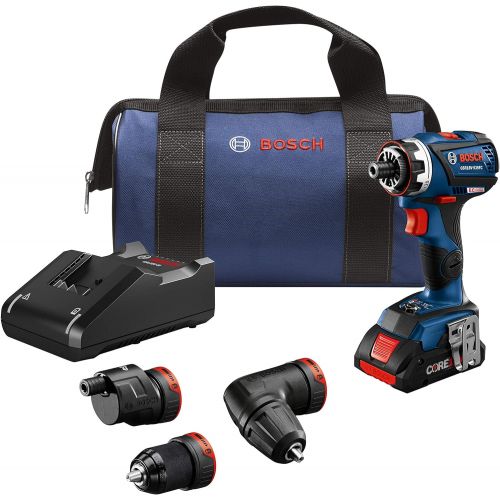  Amazon Renewed Bosch GSR18V-535FCB15 18V EC Brushless Connected-Ready Flexiclick 5-In-1 Drill/Driver System with (1) CORE18V 4.0 Ah Compact Battery (Renewed)