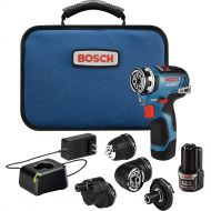 Amazon Renewed Bosch GSR12V-300FCB22 12V Max EC Brushless Flexiclick 5-In-1 Drill/Driver System with (2) 2.0 Ah Batteries (Renewed)