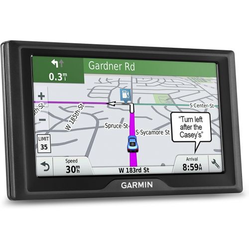  Amazon Renewed Garmin Drive 60 USA LM GPS Navigator System with Lifetime Maps, Spoken Turn-By-Turn Directions, Direct Access, Driver Alerts, and Foursquare Data (Renewed)