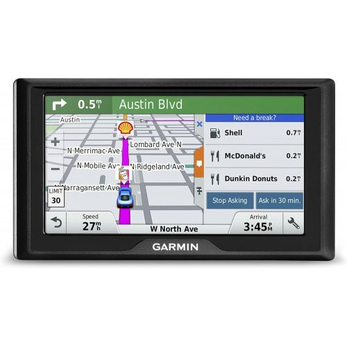  Amazon Renewed Garmin Drive 60 USA LM GPS Navigator System with Lifetime Maps, Spoken Turn-By-Turn Directions, Direct Access, Driver Alerts, and Foursquare Data (Renewed)