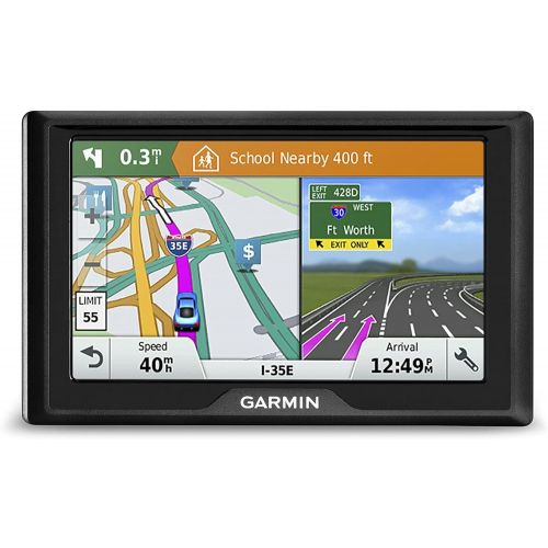  Amazon Renewed Garmin Drive 51 USA LM GPS Navigator System with Lifetime Maps, Spoken Turn-By-Turn Directions, Direct Access, Driver Alerts, TripAdvisor and Foursquare Data (Renewed)