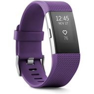 Amazon Renewed Fitbit Charge 2 Heart Rate + Fitness Wristband, Plum, Large (6.7 - 8.1 Inch) (US Version) (Renewed)