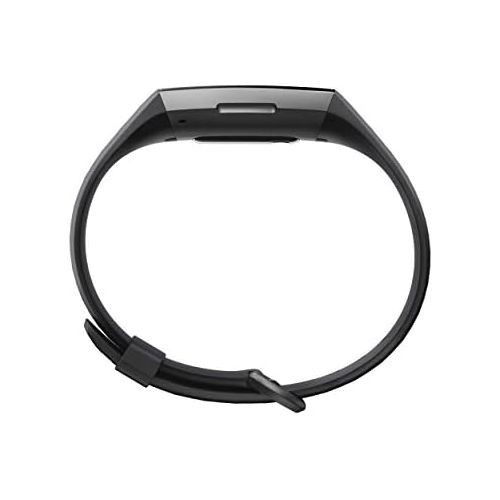  Amazon Renewed Fitbit Charge 3 Fitness Activity Tracker, Graphite/Black, One Size (S & L Bands Included) (Renewed)