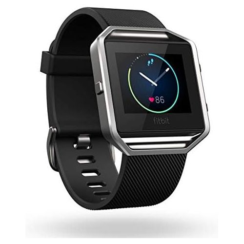 Amazon Renewed Fitbit Blaze Wireless Smart Fitness Watch Wireless Activity Tracker with Heart Rate Monitor, Black, Small (5.5-6.7 in) (Renewed)