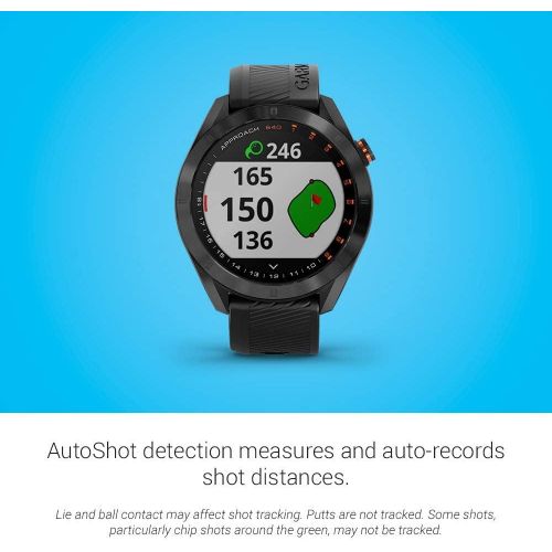  Amazon Renewed Garmin Approach S40, Stylish GPS Golf Smartwatch, Lightweight with Touchscreen Display, Black (Renewed)