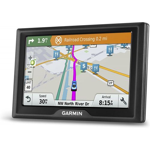  Amazon Renewed Garmin Drive 61 USA LM GPS Navigator System with Lifetime Maps, Spoken Turn-By-Turn Directions, Direct Access, Driver Alerts, TripAdvisor and Foursquare Data (Renewed)