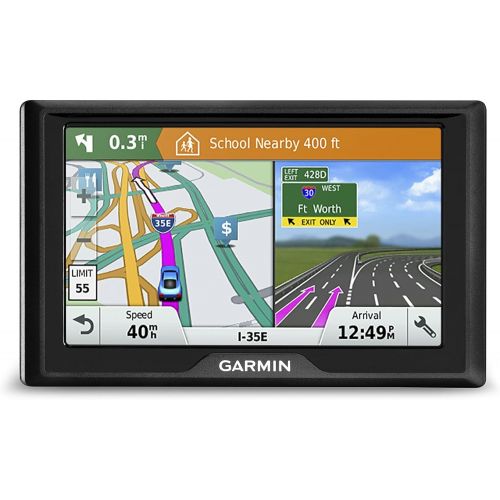  Amazon Renewed Garmin Drive 61 USA LM GPS Navigator System with Lifetime Maps, Spoken Turn-By-Turn Directions, Direct Access, Driver Alerts, TripAdvisor and Foursquare Data (Renewed)