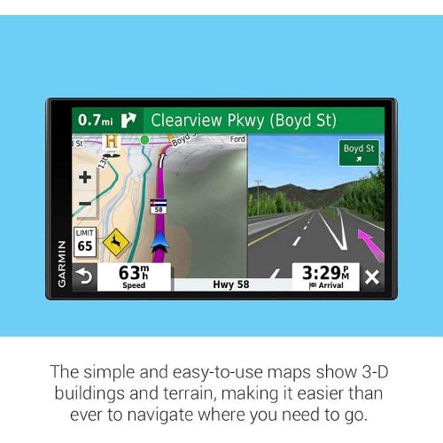  Amazon Renewed Garmin DriveSmart 65 & Traffic: GPS Navigator with a 6.95 inches Display, Hands-Free Calling, Included Traffic alerts and Information to enrich Road Trips (Renewed)