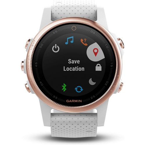  Amazon Renewed Garmin F?nix 5S Sapphire - Rose Goldtone with White Band (Renewed)