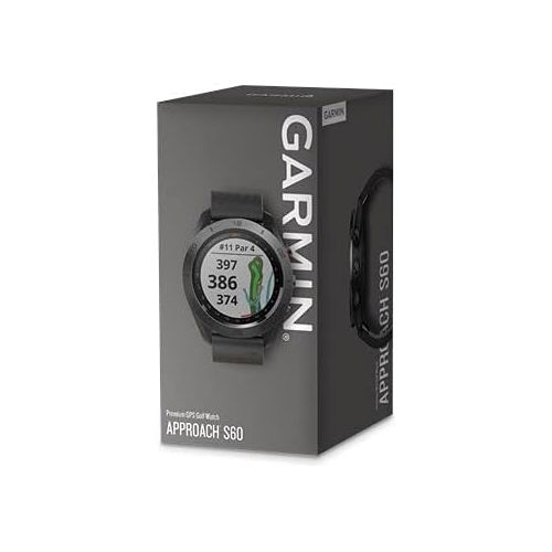  Amazon Renewed Garmin Approach S60 Touchscreen GPS-Enabled Golf Watch with Preloaded Course Maps & Sleep Monitoring(Renewed)