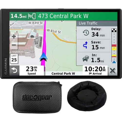  Amazon Renewed Garmin 010-N2153-00 DriveSmart 65 Premium Navigator w/Amazon Alexa (Renewed) Bundle with Deco Gear Universal Weighted GPS Navigation Dash-Mount for Garmin + Hard EVA Case with Zipp