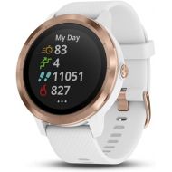 Amazon Renewed Garmin 010-01769-09 vivoactive 3, GPS Smartwatch with Contactless Payments and Built-in Sports Apps, 1.2, White/Rose Gold (Renewed)