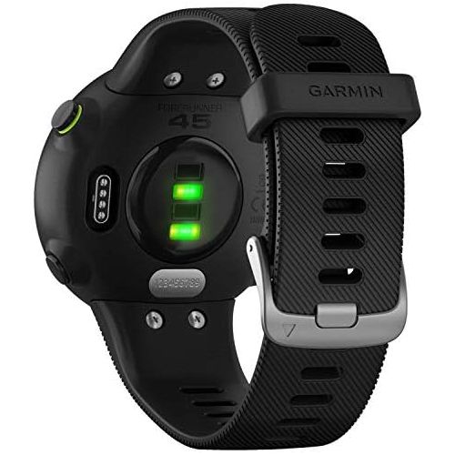  Amazon Renewed Garmin Forerunner 45S GPS Heart Rate Monitor Running Smartwatch - (Renewed) Bundle with Fitness & Wellness Suite (WEYV, Yoga Vibes, Daily Burn)