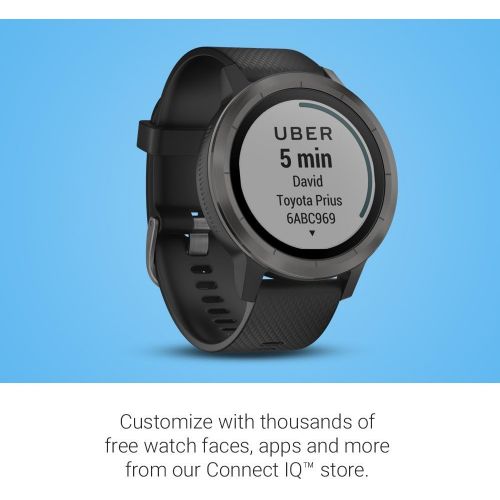  Amazon Renewed Garmin vivoactive 3 GPS Smartwatch - Black & Gunmetal (Renewed)