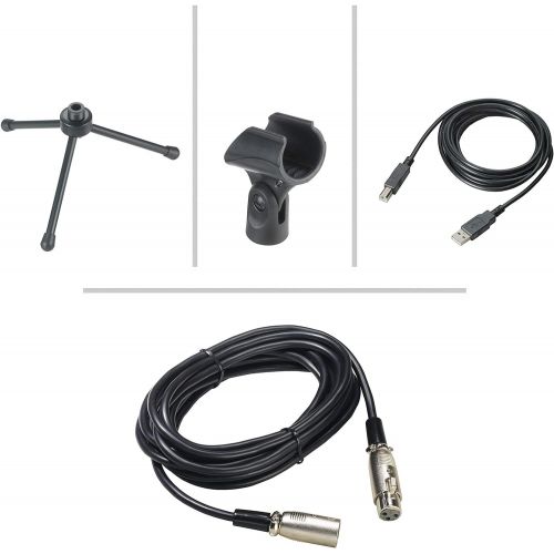  Amazon Renewed Audio-Technica AT2005USB Cardioid Dynamic USB/XLR Microphone (Renewed)