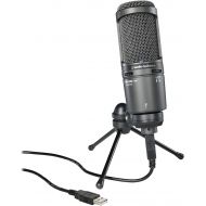 Amazon Renewed Audio-Technica AT2020USB Plus Cardioid Condenser USB Microphone, Black (Renewed)