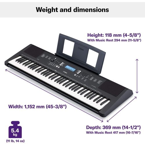  Amazon Renewed Yamaha PSR-EW310 76-key Portable Keyboard (power adapter sold separately) (Renewed)