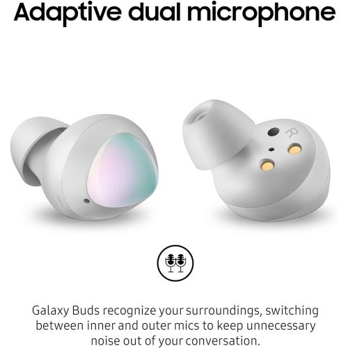  Amazon Renewed Samsung Galaxy Buds True Wireless Earbuds - Silver (Renewed)