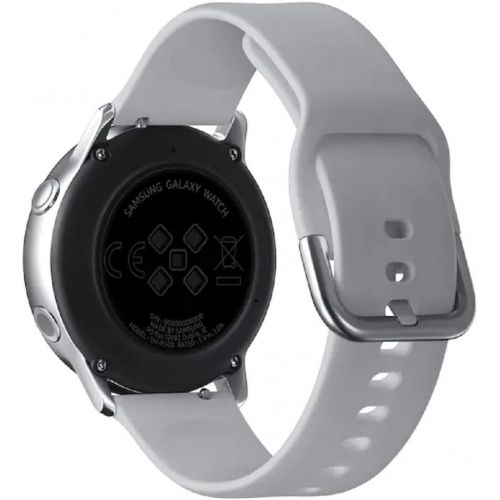  Amazon Renewed Samsung Galaxy Watch Active - 40mm, IP68 Water Resistant, Wireless Charging, SM-R500N International Version (Android/iOS) (Silver) (Renewed)