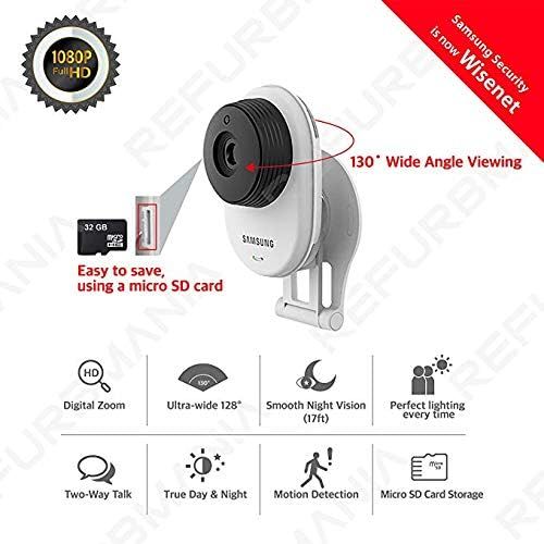  Amazon Renewed Samsung SNH-E6413BMR SmartCam HD WiFi IP Camera with 16GB microSD Card, Bundle Triple Pack (Renewed)