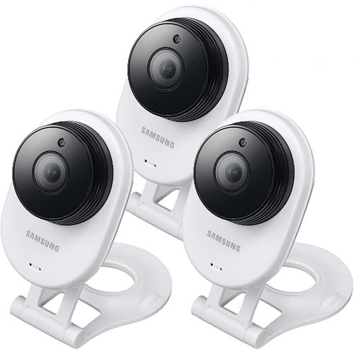  Amazon Renewed Samsung SNH-E6413BMR SmartCam HD WiFi IP Camera with 16GB microSD Card, Bundle Triple Pack (Renewed)