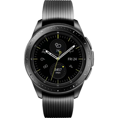  Amazon Renewed Samsung Galaxy Watch (42mm) Smartwatch (Bluetooth) Android/iOS Compatible -SM-R810 Intenational Version -No Warranty ? (Midnight Black) (Renewed)
