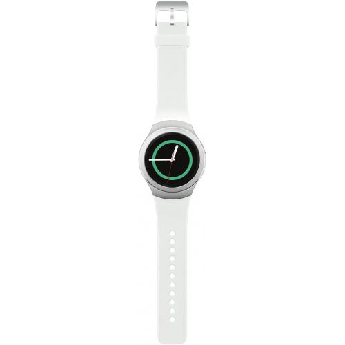  Amazon Renewed Samsung Gear S2 R730A (AT&T + Wi-Fi) Dust and Water Resistant Smartwatch - Silver (Renewed)