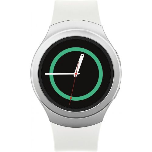  Amazon Renewed Samsung Gear S2 R730A (AT&T + Wi-Fi) Dust and Water Resistant Smartwatch - Silver (Renewed)