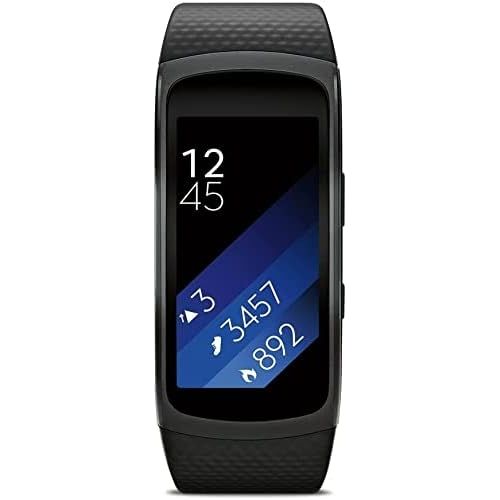  Amazon Renewed Samsung Gear Fit2 Pro Smart Watch for Women & Men with GPS Connectivity and Fitness Tracker, Large-Black (Renewed)