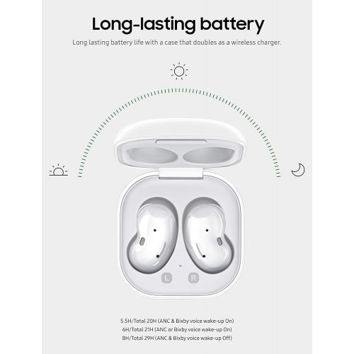  Amazon Renewed Samsung Galaxy Buds Live True Wireless Earbud Headphones - Mystic White (Renewed)