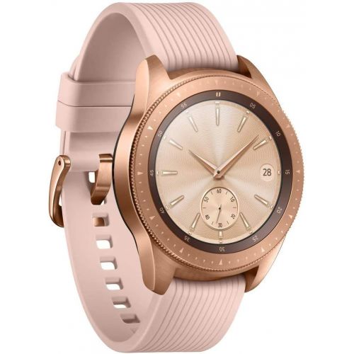  Amazon Renewed Samsung Galaxy Watch (42mm) Smartwatch (Bluetooth) Android/iOS Compatible, SM-R810, International Version (Rose Gold) (Renewed)