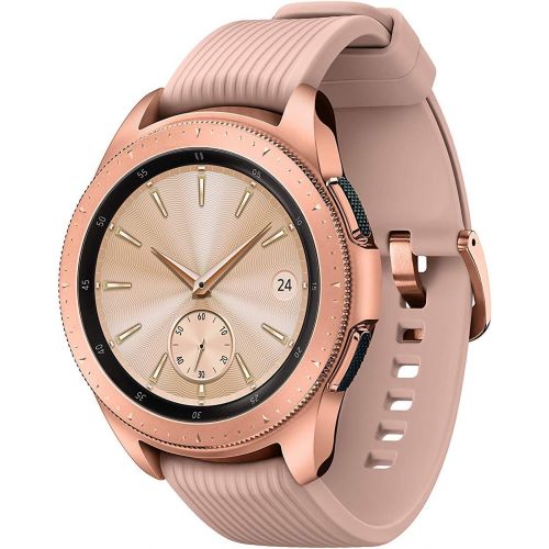  Amazon Renewed Samsung Galaxy Watch (42mm) Smartwatch (Bluetooth) Android/iOS Compatible, SM-R810, International Version (Rose Gold) (Renewed)