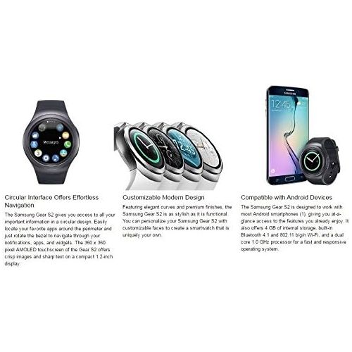  Amazon Renewed Samsung Gear S2 Wi-Fi Smartwatch - Dark Gray (Renewed)