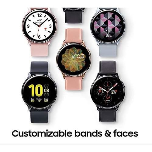  Amazon Renewed Samsung Galaxy Watch Active 2 Stainless Steel, 40mm (Renewed) (Black Stainless Steel)