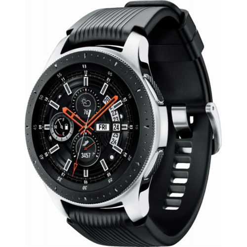  Amazon Renewed SAMSUNG SM-R805UZSAXAR Galaxy Watch Smartwatch 46mm Stainless Steel LTE GSM (Unlocked), Silver (Renewed)
