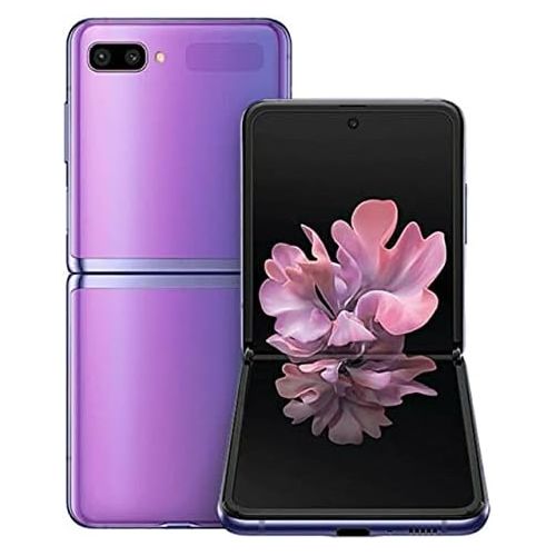  Amazon Renewed SAMSUNG Galaxy Z Flip Factory Unlocked Cell Phone US Version - Single SIM 256GB of Storage Folding Glass Technology Long-Lasting Battery US Warranty Mirror Purple (Renewed)