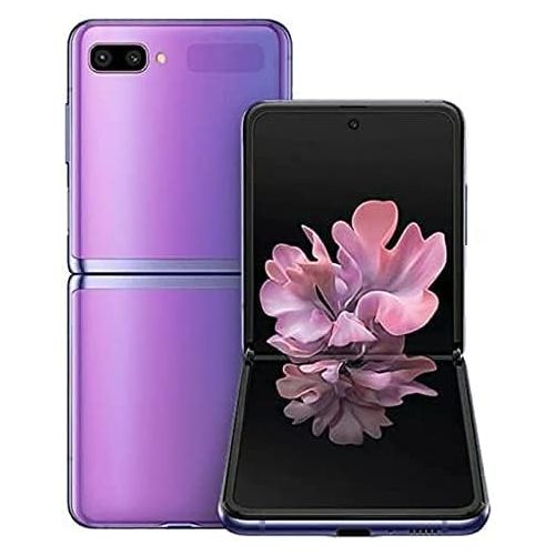  Amazon Renewed SAMSUNG Galaxy Z Flip Factory Unlocked Cell Phone US Version - Single SIM 256GB of Storage Folding Glass Technology Long-Lasting Battery US Warranty Mirror Purple (Renewed)