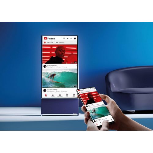  Amazon Renewed Samsung QN43LS05TA 43 4K QLED Ultra High Definition Sero Series Smart TV (2020) (Renewed)