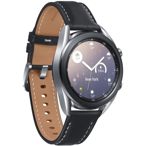  Amazon Renewed Samsung Galaxy Watch3 2020 Smartwatch (Bluetooth + Wi-Fi + GPS) International Model (Silver, 41mm) (Renewed)