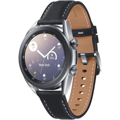  Amazon Renewed Samsung Galaxy Watch3 2020 Smartwatch (Bluetooth + Wi-Fi + GPS) International Model (Silver, 41mm) (Renewed)
