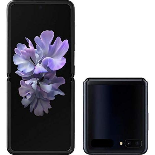  Amazon Renewed Samsung Galaxy Z FLIP SM-F700U1 Factory Unlocked (ATT, TMOBILE, VERIZON, Sprint) - (Mirror Black) (Renewed)