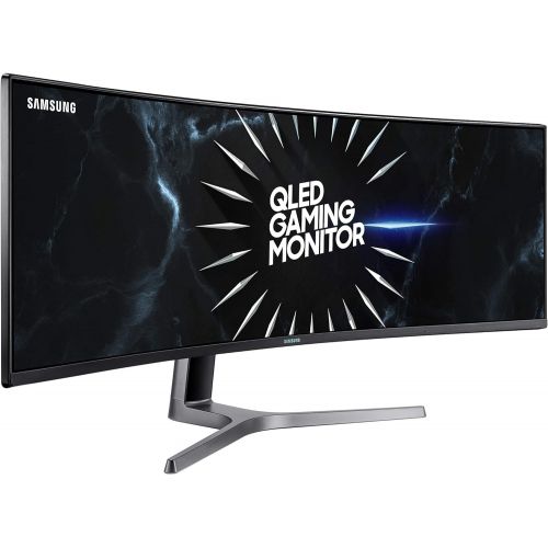  Amazon Renewed (Refurbished) Samsung Double QHD CRG9 Series 49-Inch Curved Gaming Monitor (LC49RG90SSNXZA), Black