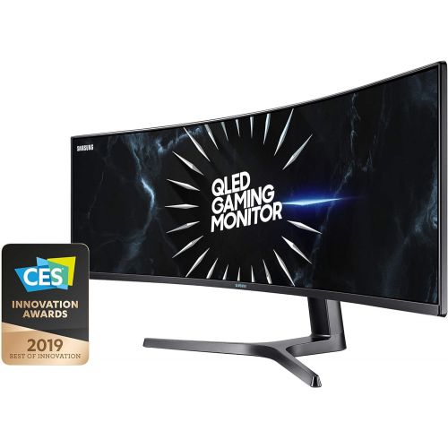  Amazon Renewed (Refurbished) Samsung Double QHD CRG9 Series 49-Inch Curved Gaming Monitor (LC49RG90SSNXZA), Black