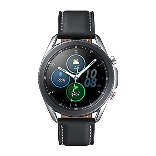  Amazon Renewed Samsung Galaxy Watch3 Watch 3 (GPS, Bluetooth, LTE) Smart Watch with Advanced Health Monitoring, Fitness Tracking, and Long Lasting Battery (Silver, 45MM) (Renewed)