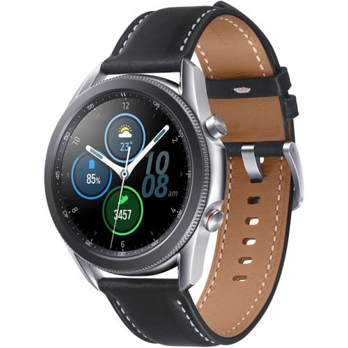  Amazon Renewed Samsung Galaxy Watch3 Watch 3 (GPS, Bluetooth, LTE) Smart Watch with Advanced Health Monitoring, Fitness Tracking, and Long Lasting Battery (Silver, 45MM) (Renewed)