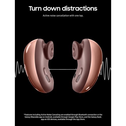  Amazon Renewed Samsung Galaxy Buds Live True Wireless Earbud Headphones - Mystic Bronze (Renewed)